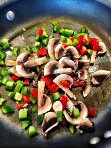 mushrooms and peppers for customizable meals