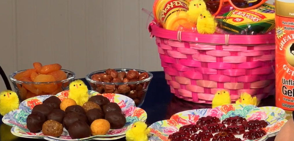 low-sugar Easter treats include gummies and chocolates